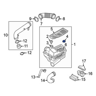 Volkswagen OE - Engine Air Intake Hose Bushing