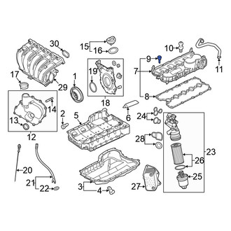 Volkswagen OE - Engine Valve Cover Bolt