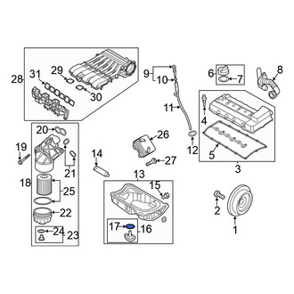 Volkswagen OE - Engine Oil Level Sensor O-Ring