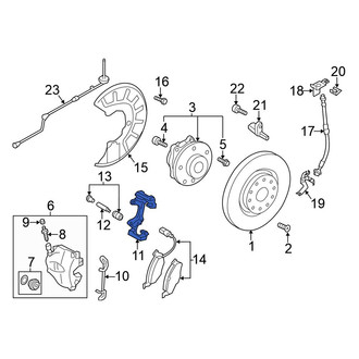 Volkswagen OE - Front Disc Brake Caliper Bracket