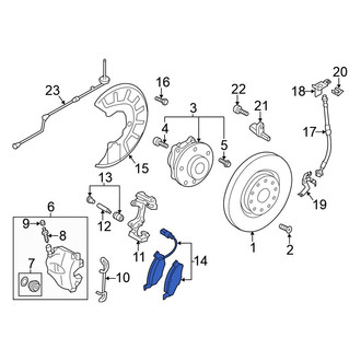 Volkswagen OE - Front Disc Brake Pad Set