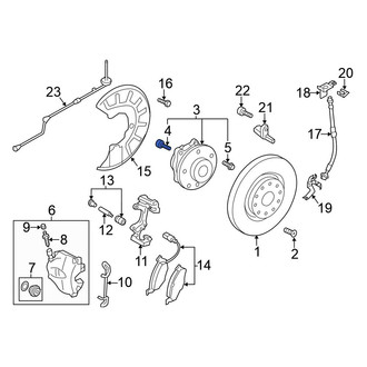 Volkswagen OE - Rear Axle Hub Mounting Bolt