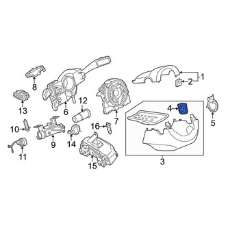 Volkswagen OE - Steering Column Cover Plug