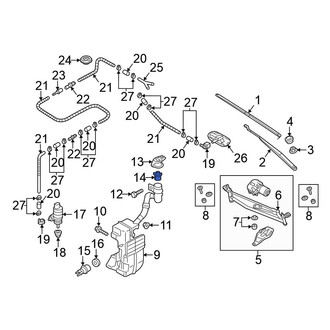 Volkswagen OE - Front Washer Fluid Strainer