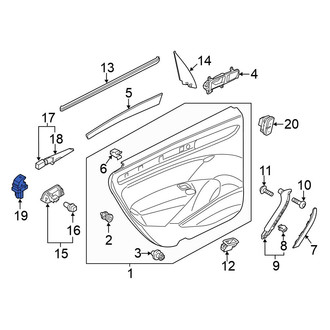 Volkswagen OE - Front Left Door Window Switch