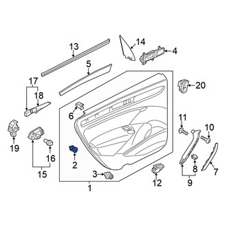 Volkswagen OE - Door Interior Trim Panel Retainer