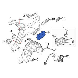 Volkswagen OE - Rear Quarter Panel Vent