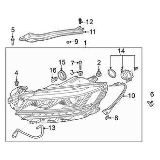 Volkswagen OE - Headlight Mounting Bolt