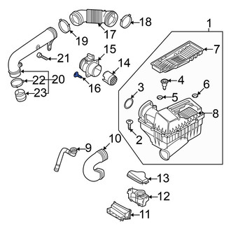 Volkswagen OE - Air Filter Housing Bolt