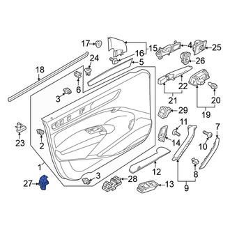 Volkswagen OE - Rear Door Window Switch