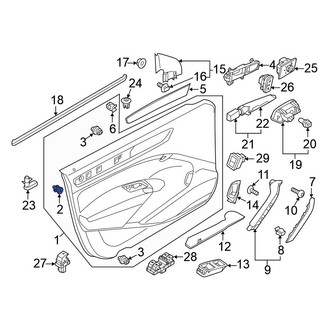 Volkswagen OE - Door Interior Trim Panel Retainer