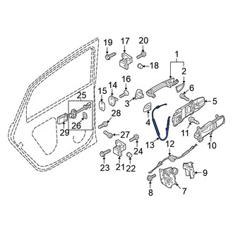 Volkswagen OE - Front Door Latch Cable