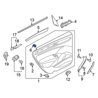 Volkswagen OE - Rear Interior Door Handle Clip