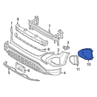 Volkswagen OE - Front Left Bumper Trim