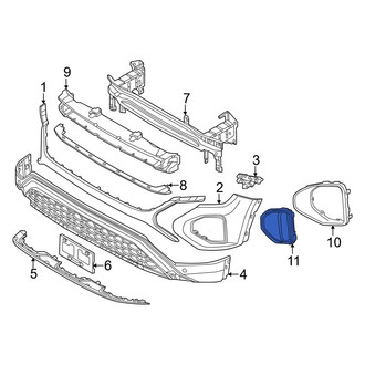 Volkswagen OE - Front Right Grille Molding