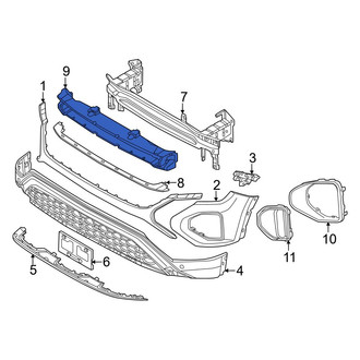 Volkswagen OE - Front Bumper Impact Absorber
