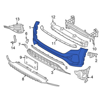 Volkswagen OE - Front Upper Bumper Cover