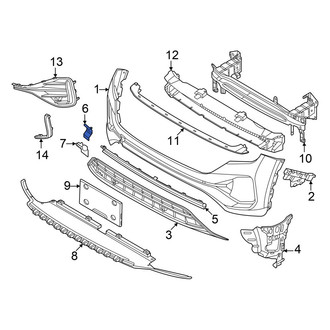Volkswagen OE - Front Upper Tow Eye Cap