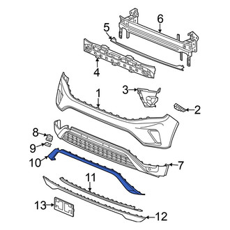 Volkswagen OE - Rear Right Bumper Trim