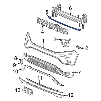 Volkswagen OE - Front Bumper Cover Reinforcement Beam