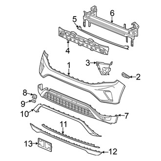 Volkswagen OE - Front Bumper & Grille - Bumper & Components