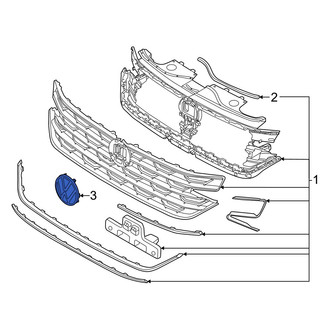 Volkswagen OE - Front Grille Emblem