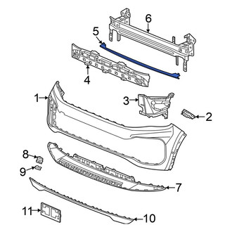 Volkswagen OE - Front Bumper Cover Reinforcement Beam