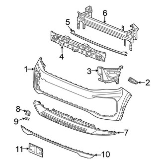 Volkswagen OE - Front Bumper & Grille - Bumper & Components