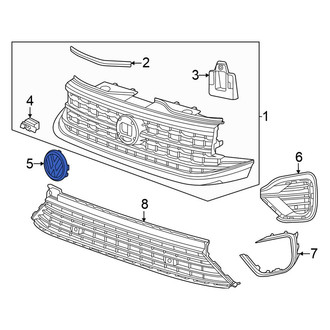 Volkswagen OE - Front Grille Emblem