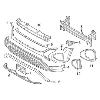 Volkswagen OE - Front Bumper & Grille - Bumper & Components (Peak Edition SE / Peak Edition SEL)