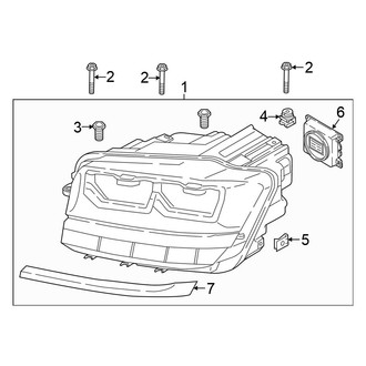 Volkswagen OE - Front Lamps - Headlamp Components