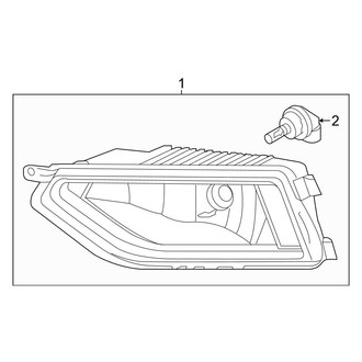 Volkswagen OE - Front Lamps - Fog Lamps (SE / SE R-Line / SEL / SEL Premium / SEL R-Line)