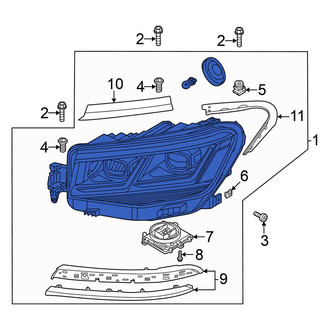 Volkswagen OE - Front Left Headlight Assembly