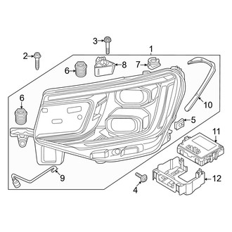 Volkswagen OE - Front Lamps - Headlamp Components