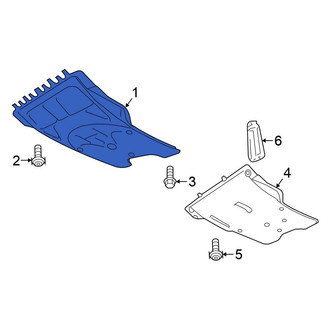 Volkswagen OE - Front Radiator Support Splash Shield