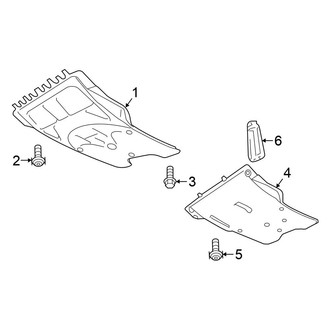 Volkswagen OE - Radiator Support - Splash Shields