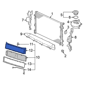 Volkswagen OE - Front Radiator Support Air Deflector Seal