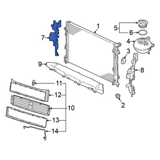 Volkswagen OE - Right Radiator Support Baffle