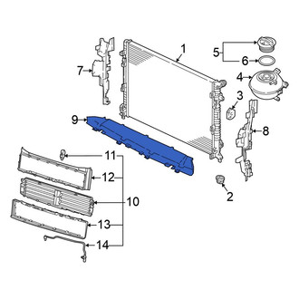 Volkswagen OE - Lower Radiator Support Baffle