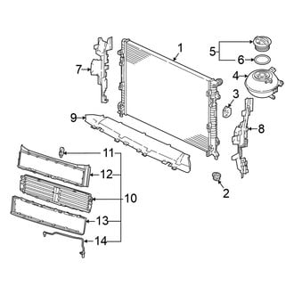 Volkswagen OE - Cooling - Radiator & Components (2.0L)
