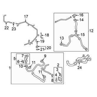 Volkswagen OE - Cooling - Hoses & Lines (Inlet), (S / SE 2.0L)