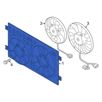 Volkswagen OE - Engine Cooling Fan Shroud