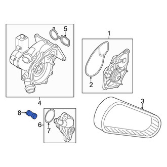Volkswagen OE - Engine Coolant Thermostat Housing Adapter