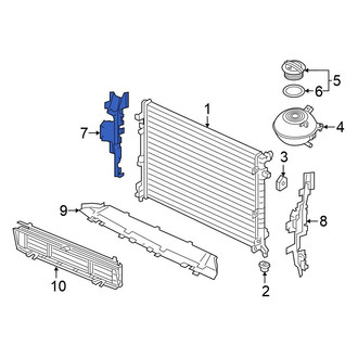 Volkswagen OE - Front Right Radiator Support Baffle