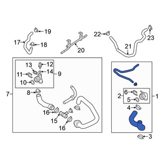 Volkswagen OE - Upper Radiator Coolant Hose