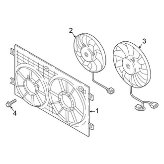 Volkswagen OE - Cooling Fan (S / SE / SEL / SEL Premium / SEL R-Line 3.6L)