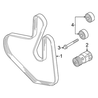 Volkswagen OE - Cooling - Belts & Pulleys (Launch Edition / S / SE / SEL / SEL Premium 3.6L)