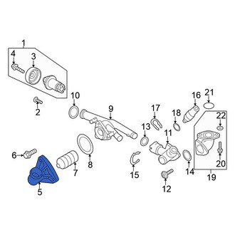 Volkswagen OE - Engine Coolant Thermostat Housing Adapter