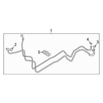 Volkswagen OE - Air Conditioner & Heater - Rear A/C Lines (Launch Edition / SE / SEL / SEL Premium)