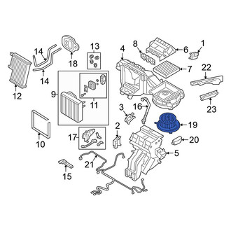 Volkswagen OE - Front HVAC Blower Motor Assembly